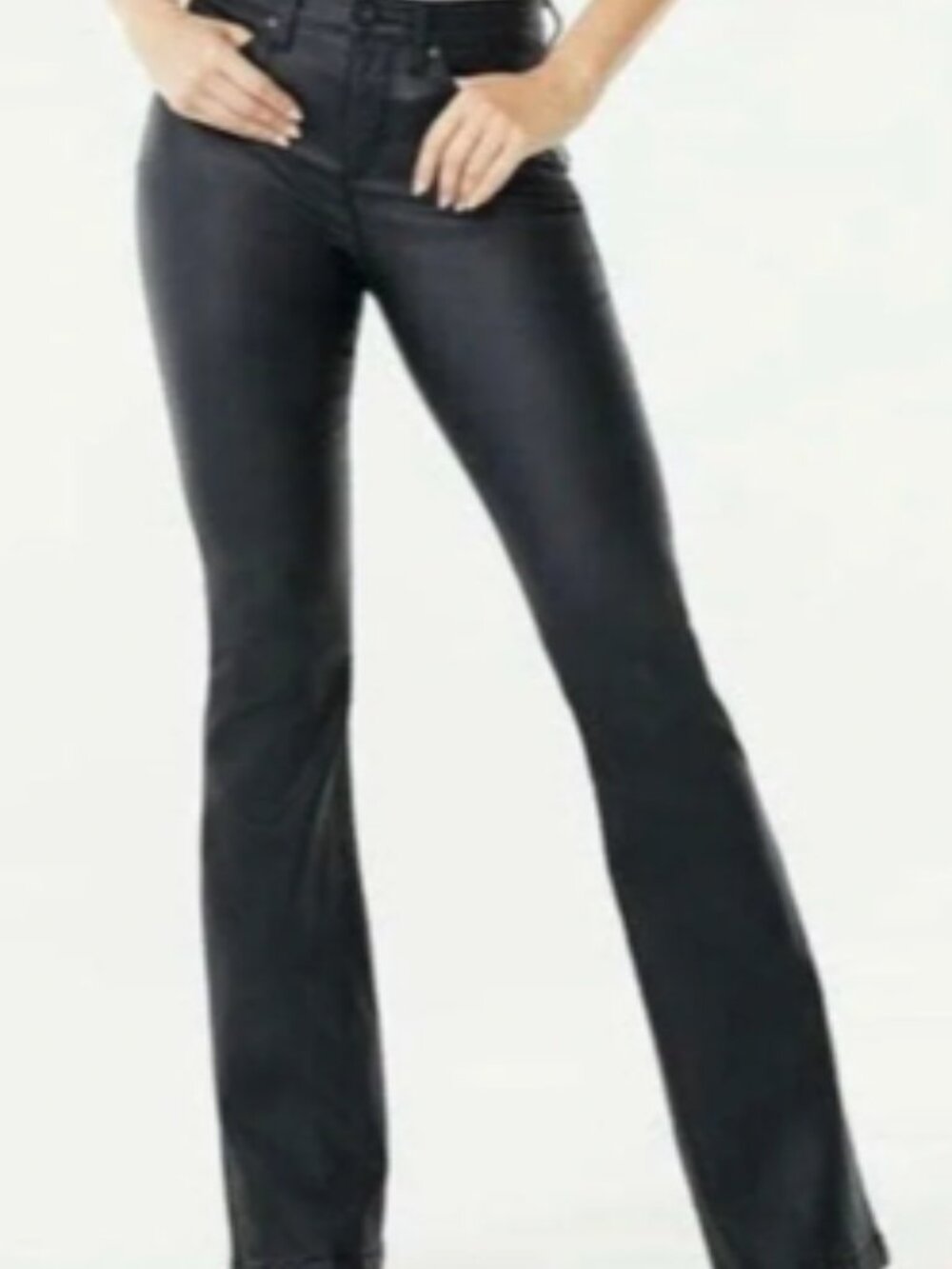 Sofía Jeans Melisa High Rise Flare Black Pants By Sofia Vergara